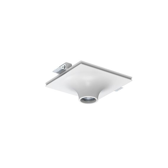 Луна за вграждане ZAMBELIS S109 GYPSUM SPOT PURE WHITE 1xGU10 | Osvetlenieto.bg