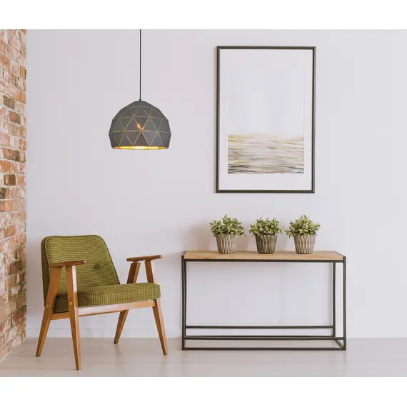 Пендел HARLEY MDM-3471-1 GR+GD Italux 1xE27 | Osvetlenieto.bg