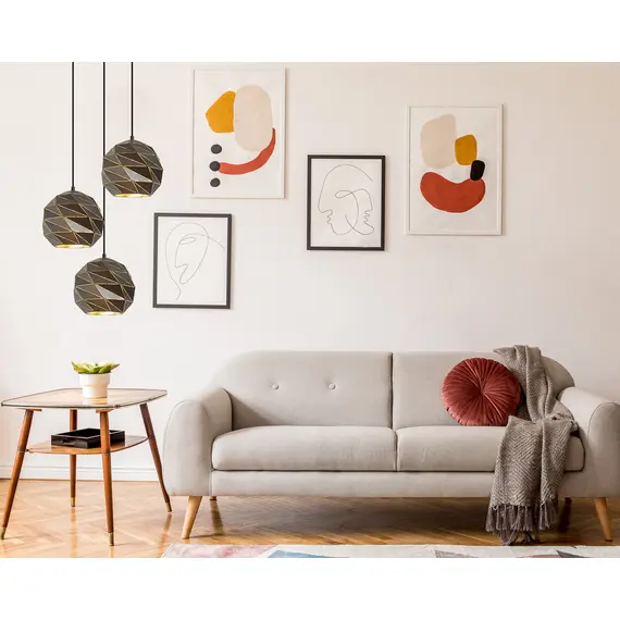 Пендел PALERMO PND-2424-1S-GR+GD Italux 1xE27 | Osvetlenieto.bg