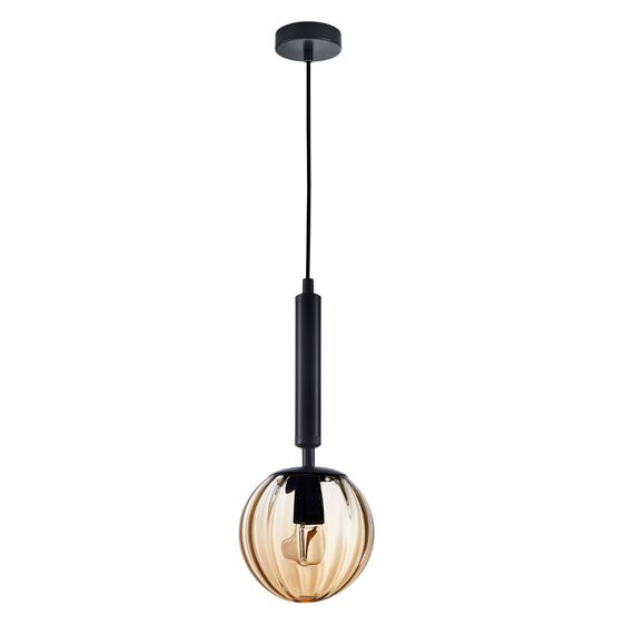 Пендел RAVENA PND-2324-1 BK+AMB Italux1xE27 | Osvetlenieto.bg