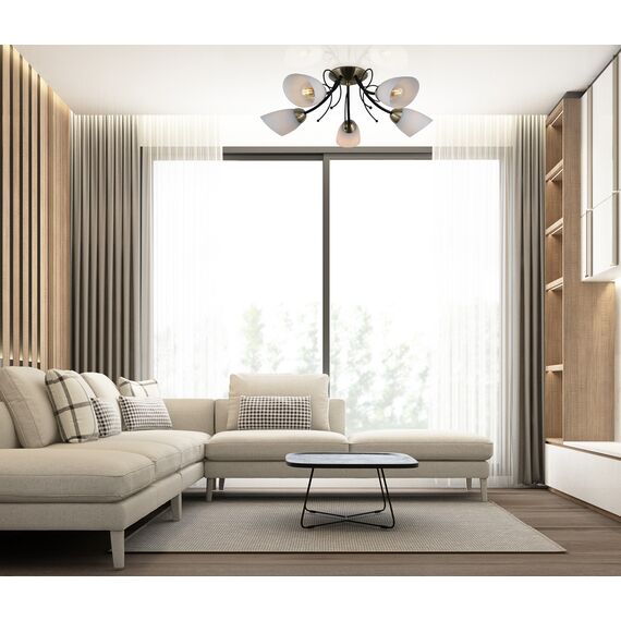 Плафон CRISTINA PND-6706-5 Italux 5xE27 | Osvetlenieto.bg