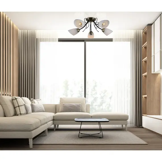 Плафон CRISTINA PND-6706-5 Italux 5xE27 | Osvetlenieto.bg