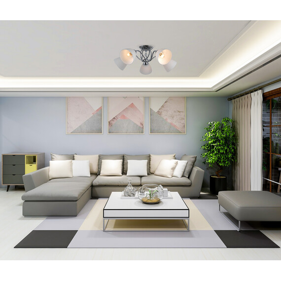 Плафон LUGANO PND-5643-3 Italux 3xE27 | Osvetlenieto.bg