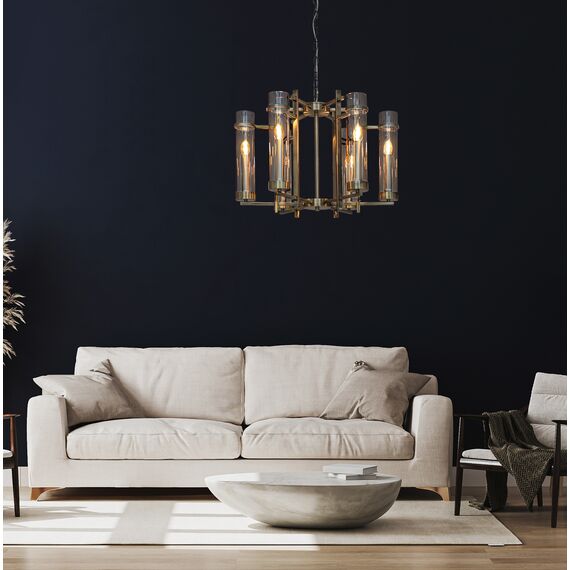 Полилей ASPEN PND-31186-6A-ABR Italux 6xE14 | Osvetlenieto.bg