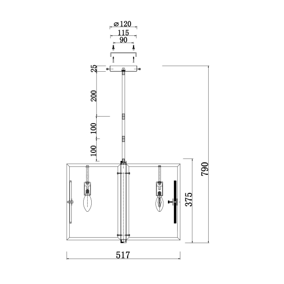 Полилей Marmo MOD099PL-06G Maytoni 6xE14 | Osvetlenieto.bg