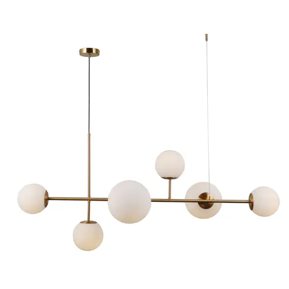 Полилей VAILANTE PND-31221-6-HBR Italux 3xE27+3xE14 | Osvetlenieto.bg