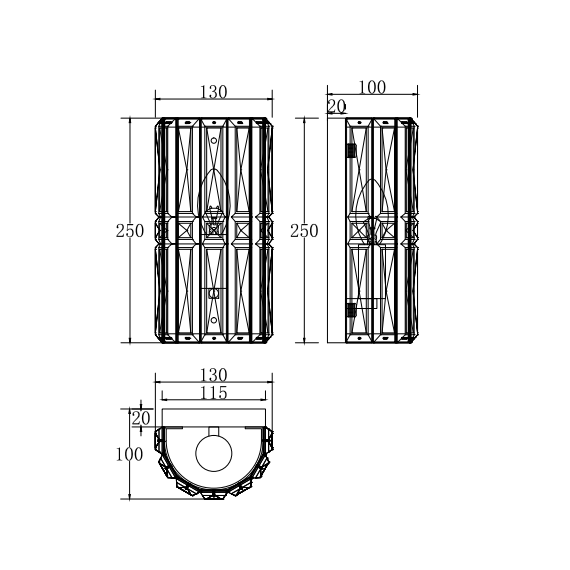 Аплик Facet MOD094WL-01G Maytoni 1xE14 | Osvetlenieto.bg
