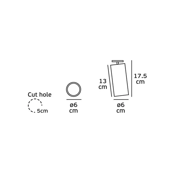 Бял спот за вграждане VK/04195CE/W 1xGU10 | Osvetlenieto.bg