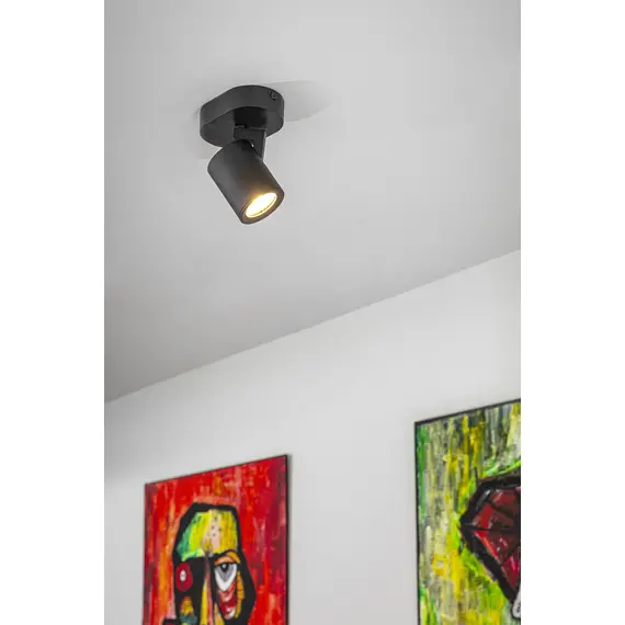 Черен спот BLINK GTV 1xGU10 | Osvetlenieto.bg