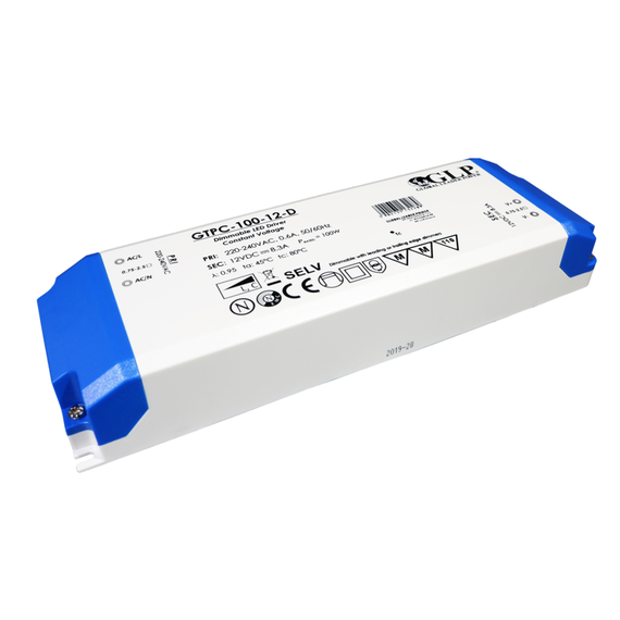 Димиращо LED захранване 100W 12V GLP TRIAC GTPC-100-12-D | Osvetlenieto.bg