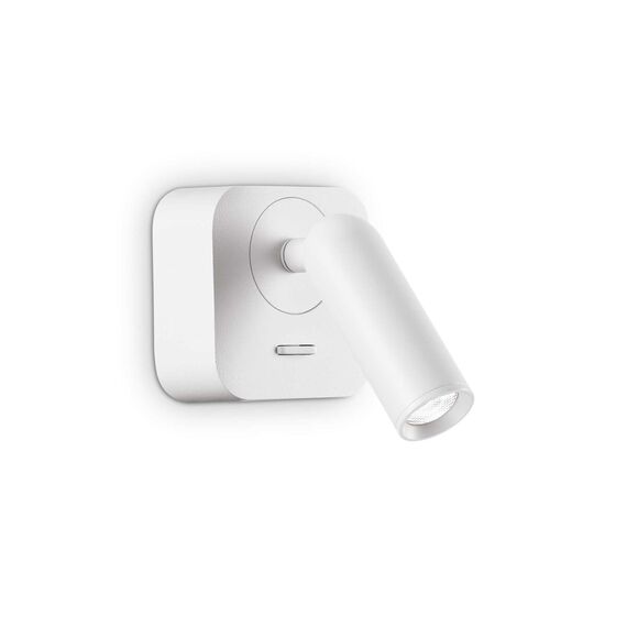 LED Аплик BEAN SQUARE AP BIANCO 260648 Ideal Lux 3.5W 3000K | Osvetlenieto.bg