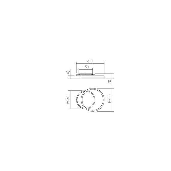 LED Аплик Connect 01-2628 Smarter 28W 3000K | Osvetlenieto.bg