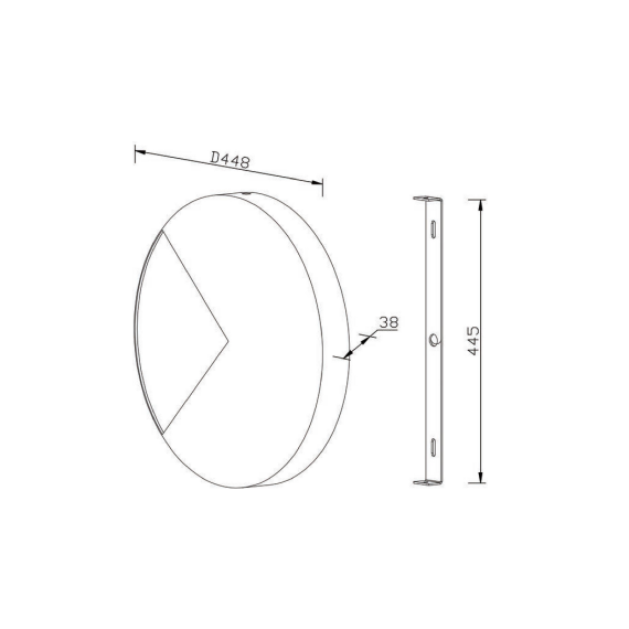 LED Аплик Jupiter MOD320WL-L12BS3K Maytoni 12W 3000K | Osvetlenieto.bg