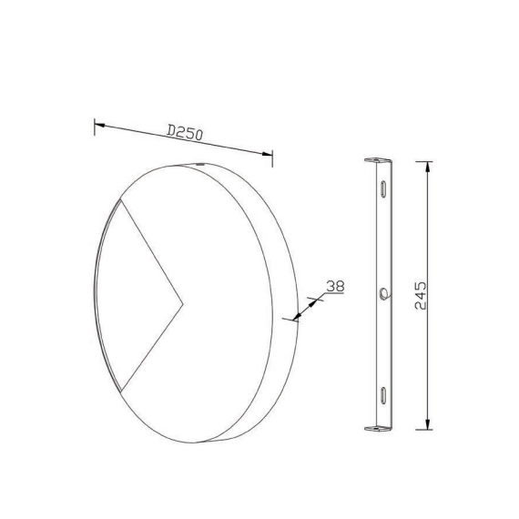 LED Аплик Jupiter MOD320WL-L8BS3K Maytoni 8W 3000K | Osvetlenieto.bg