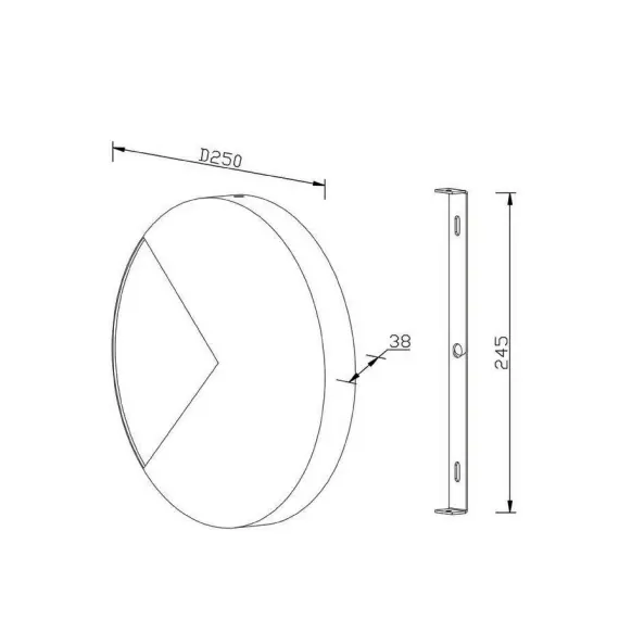 LED Аплик Jupiter MOD320WL-L8BS3K Maytoni 8W 3000K | Osvetlenieto.bg