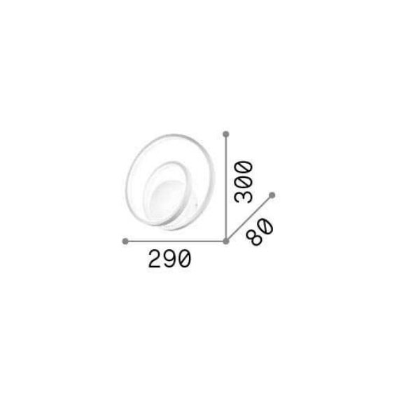 LED Аплик OZ AP ON-OFF NERO 3000K 269399 Ideal Lux | Osvetlenieto.bg