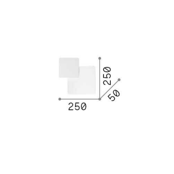 LED Аплик POUCHE AP SQUARE 259352 Ideal Lux | Osvetlenieto.bg