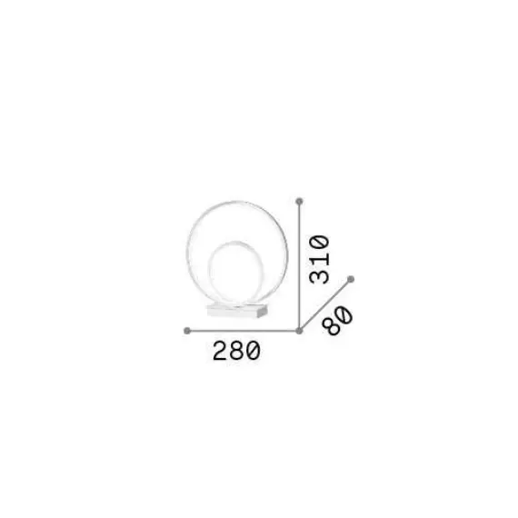 LED Настолна лампа OZ TLNERO 269481 Ideal lux 23W 3000K | Osvetlenieto.bg