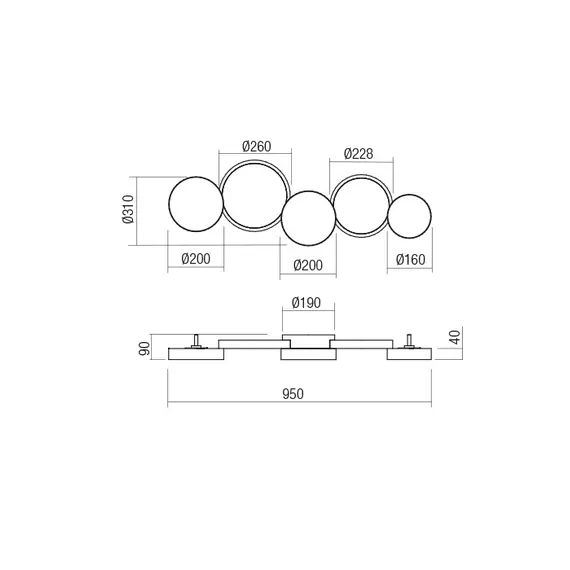 LED Плафон CRONOS 01-2540 Redo 65W 3000K | Osvetlenieto.bg