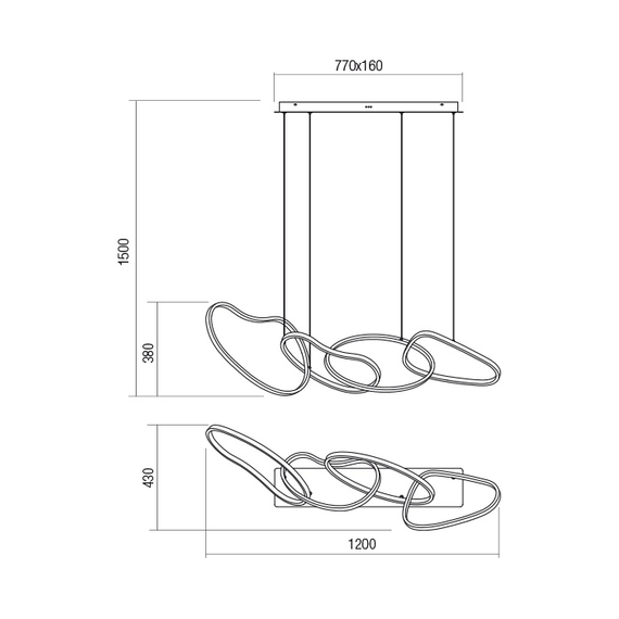 LED Полилей BIAS 01-2594 Redo 88W 3000K | Osvetlenieto.bg