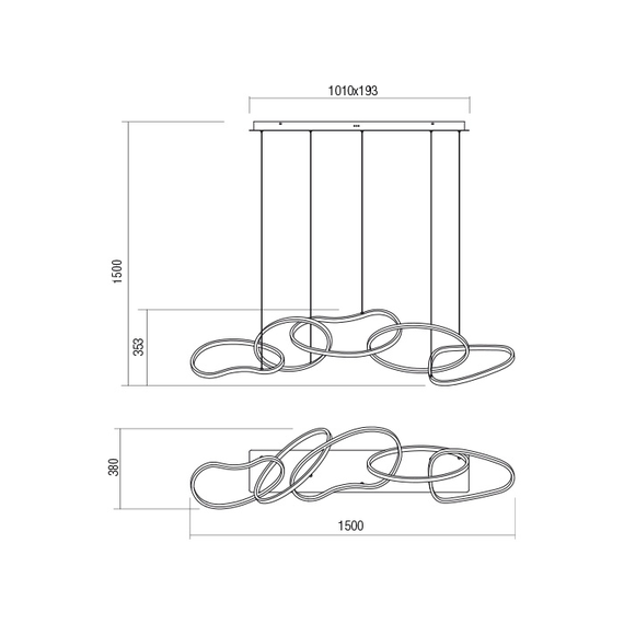 LED Полилей BIAS 01-2597 Redo 108W 3000K | Osvetlenieto.bg