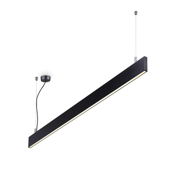 LED Висяща линейна лампа STEEL SP2 D20 BI-EMISSION WIDE 4000K NERO 268217 Ideal Lux  | Osvetlenieto.bg