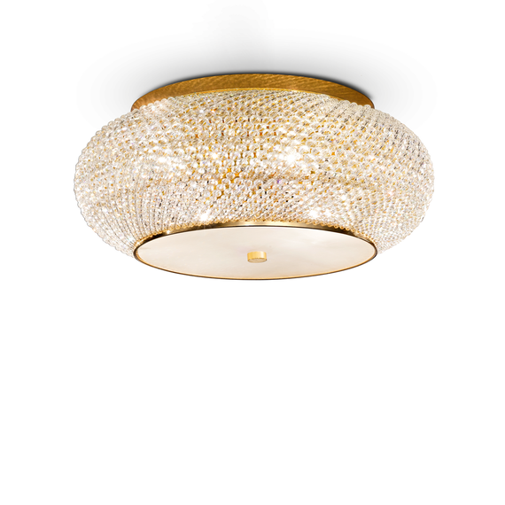 Плафон PASHA PL14 ORO 165004 Ideal Lux 14xE14 | Osvetlenieto.bg