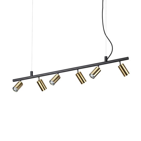 Полилей DYNAMITE SP6 OTTONE SATINATO 244648 Ideal Lux 6xGU10 | Osvetlenieto.bg