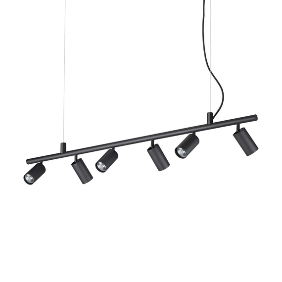 Полилей DYNAMITE SP6 ROUND NERO 231396 Ideal Lux 6xGU10 | Osvetlenieto.bg