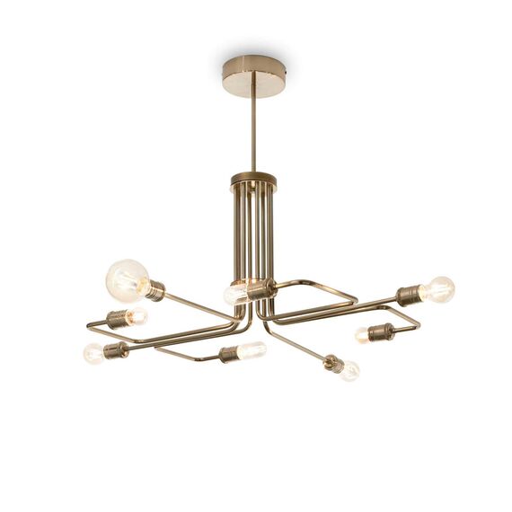 Полилей TRIUMPH SP8 OTTONE 160269 Ideal Lux 8xE27 | Osvetlenieto.bg Полилей TRIUMPH SP8 OTTONE 160269 Ideal Lux 8xE27 | Osvetlenieto.bg