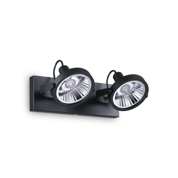 Спот GLIM PL2 NERO 200248 Ideal Lux 2xGU10 | Osvetlenieto.bg