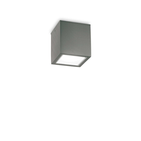 Външен плафон TECHO PL1 D09 SQUARE ANTRACITE 251554 Ideal Lux 1xGU10 IP54 | Osvetlenieto.bg