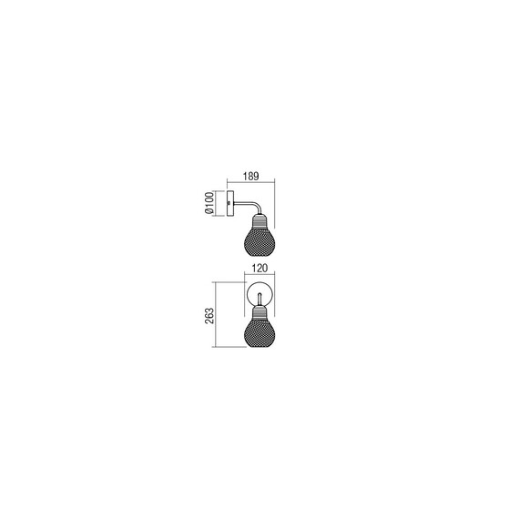 Аплик EDISON 01-1575 Smarter 1xE27 | Osvetlenieto.bg