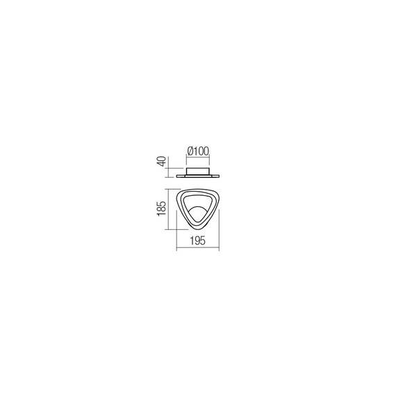 LED Аплик PETALO 01-2458 Smarter 12W 3000K-6000K | Osvetlenieto.bg
