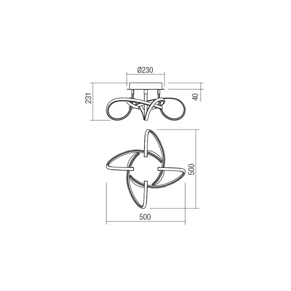 LED Плафон CIGNO 01-2345 Smarter 55W 4000K | Osvetlenieto.bg
