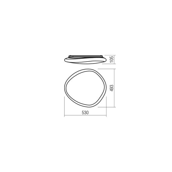 LED Плафон DREAMER 05-908 Smarter 46W 4000K | Osvetlenieto.bg