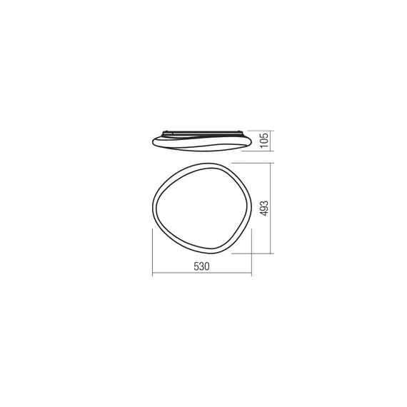 LED Плафон DREAMER 05-908 Smarter 46W 4000K | Osvetlenieto.bg