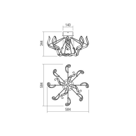 LED Плафон MISTRAL 01-1939 Smarter 36W 4000K | Osvetlenieto.bg