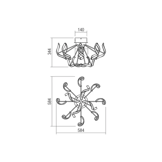 LED Плафон MISTRAL 01-1939 Smarter 36W 4000K | Osvetlenieto.bg
