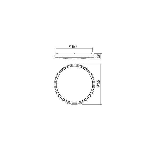 LED Плафон OPTIC 05-924 Smarter 46W 4000K | Osvetlenieto.bg