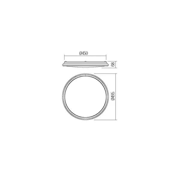 LED Плафон OPTIC 05-924 Smarter 46W 4000K | Osvetlenieto.bg