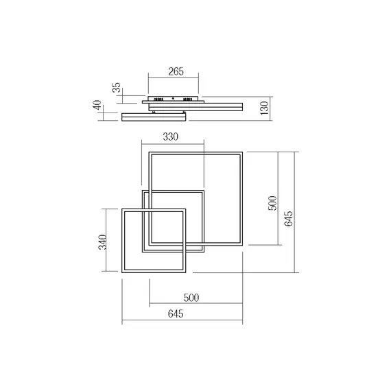 LED Плафон PRISMA 01-2639 Smarter 79W 3000K | Osvetlenieto.bg