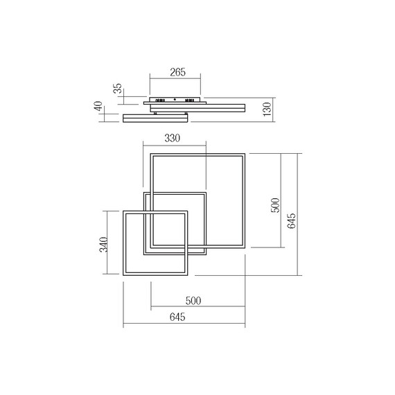 LED Плафон PRISMA 01-2639 Smarter 79W 3000K | Osvetlenieto.bg