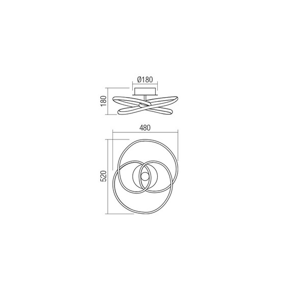 LED Плафон SINTRA 01-2189 Smarter 40W 3000K | Osvetlenieto.bg