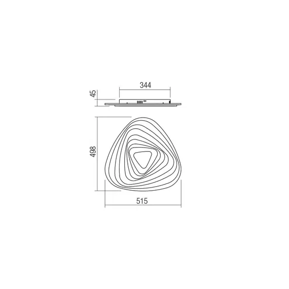 LED Плафон STRATOS 01-2336 Smarter 90W 3000-6000K | Osvetlenieto.bg