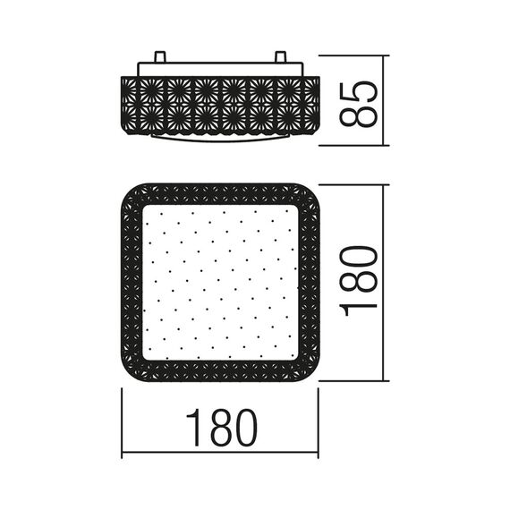 LED Плафон TETRIS 05-844 Smarter 12W 4000K | Osvetlenieto.bg