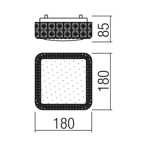 LED Плафон TETRIS 05-844 Smarter 12W 4000K | Osvetlenieto.bg