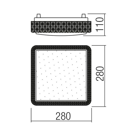 LED Плафон TETRIS 05-845 Smarter 18W 4000K | Osvetlenieto.bg
