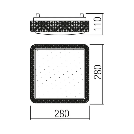 LED Плафон TETRIS 05-845 Smarter 18W 4000K | Osvetlenieto.bg