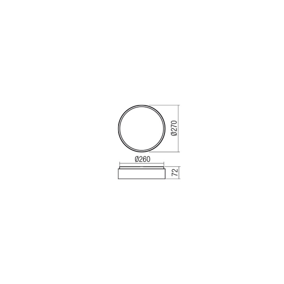 LED Плафон YOMO 01-2566 Redo 29W 3000K | Osvetlenieto.bg